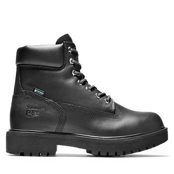 Timberland Férfi PRO Direct Attach 6" Steel Toe Vízálló Bakancs Fekete